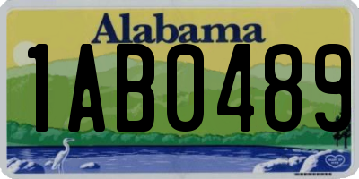 AL license plate 1AB0489