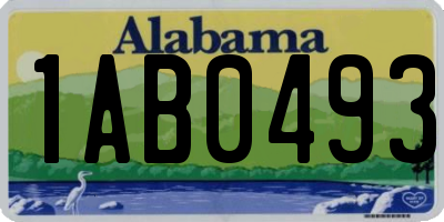 AL license plate 1AB0493