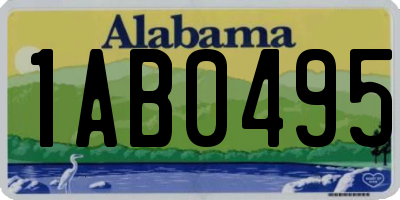 AL license plate 1AB0495