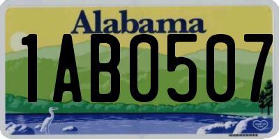 AL license plate 1AB0507