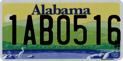 AL license plate 1AB0516