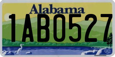 AL license plate 1AB0527