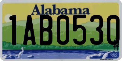 AL license plate 1AB0530