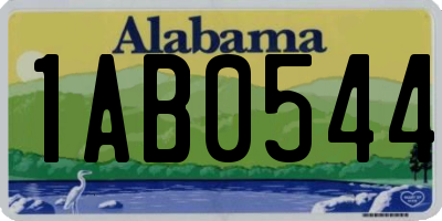 AL license plate 1AB0544