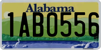 AL license plate 1AB0556