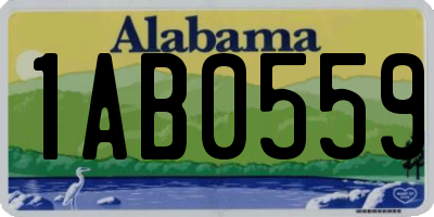 AL license plate 1AB0559