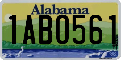 AL license plate 1AB0561