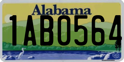 AL license plate 1AB0564