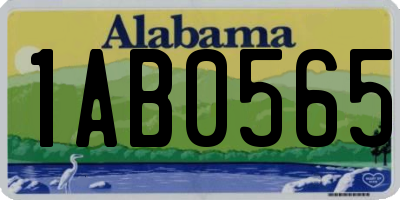 AL license plate 1AB0565