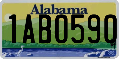 AL license plate 1AB0590