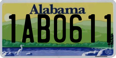 AL license plate 1AB0611