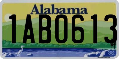 AL license plate 1AB0613