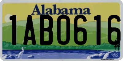 AL license plate 1AB0616