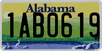 AL license plate 1AB0619