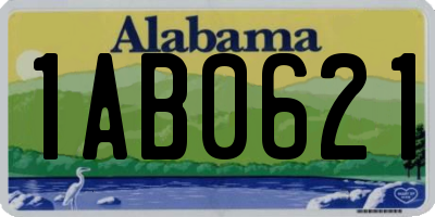 AL license plate 1AB0621