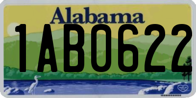 AL license plate 1AB0622