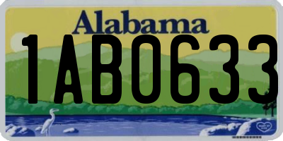 AL license plate 1AB0633