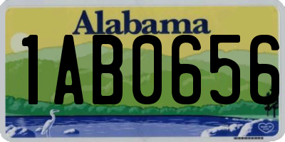 AL license plate 1AB0656