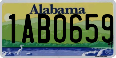 AL license plate 1AB0659