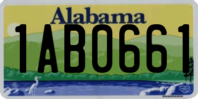 AL license plate 1AB0661