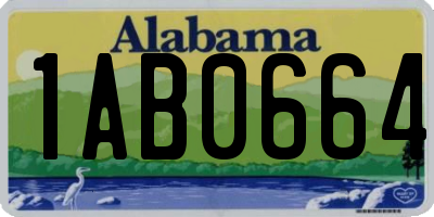 AL license plate 1AB0664