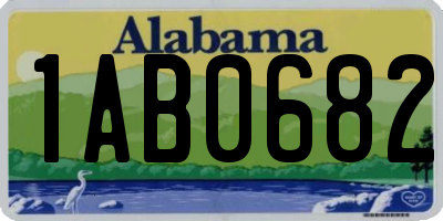 AL license plate 1AB0682