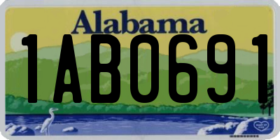 AL license plate 1AB0691