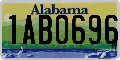 AL license plate 1AB0696