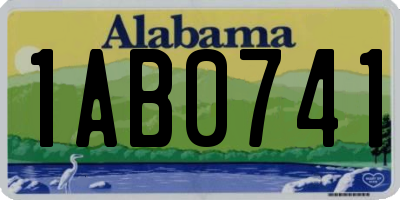 AL license plate 1AB0741