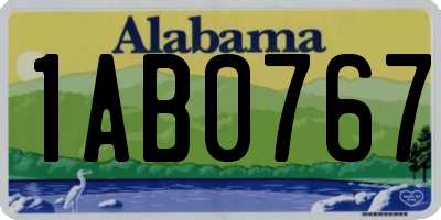 AL license plate 1AB0767