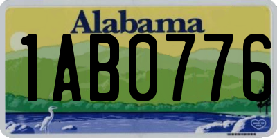 AL license plate 1AB0776