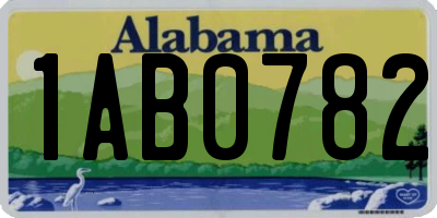 AL license plate 1AB0782