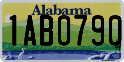 AL license plate 1AB0790