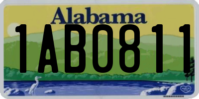 AL license plate 1AB0811