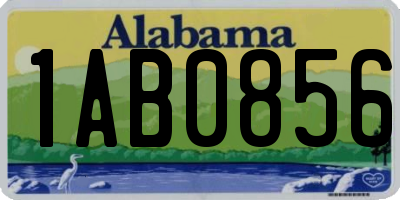 AL license plate 1AB0856