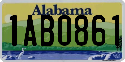 AL license plate 1AB0861