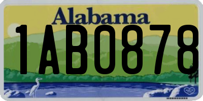 AL license plate 1AB0878