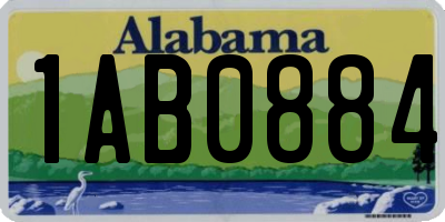 AL license plate 1AB0884