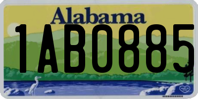 AL license plate 1AB0885