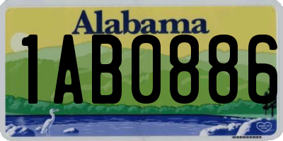 AL license plate 1AB0886