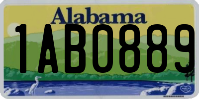 AL license plate 1AB0889