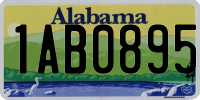 AL license plate 1AB0895