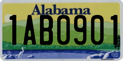 AL license plate 1AB0901