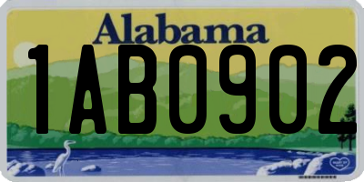 AL license plate 1AB0902