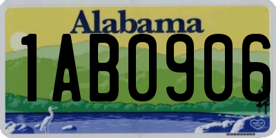 AL license plate 1AB0906