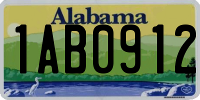 AL license plate 1AB0912