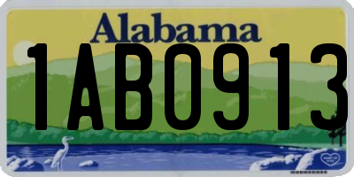 AL license plate 1AB0913