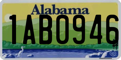 AL license plate 1AB0946