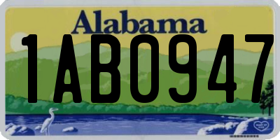 AL license plate 1AB0947