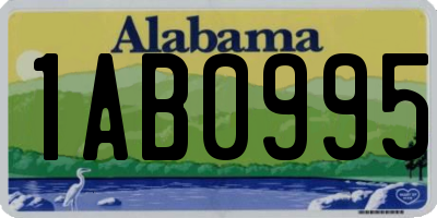 AL license plate 1AB0995